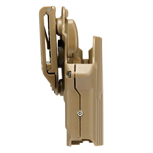 WoSport Universal Type-C Holster Kunststoff m. Grtelhalter fr Pistolen rechts tan Bild 2