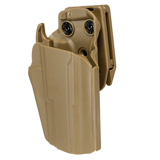 WoSport Universal Type-C Holster Kunststoff m. Grtelhalter fr Pistolen rechts tan Bild 7