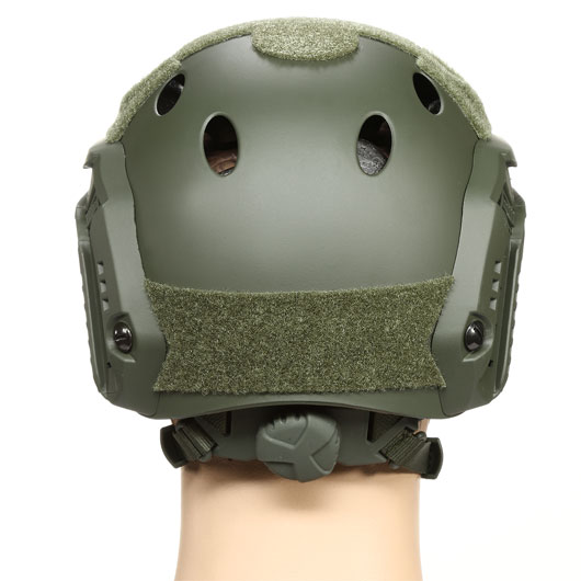 nHelmet FAST PJ Maritime Railed Airsoft Helm mit NVG Mount oliv Bild 4