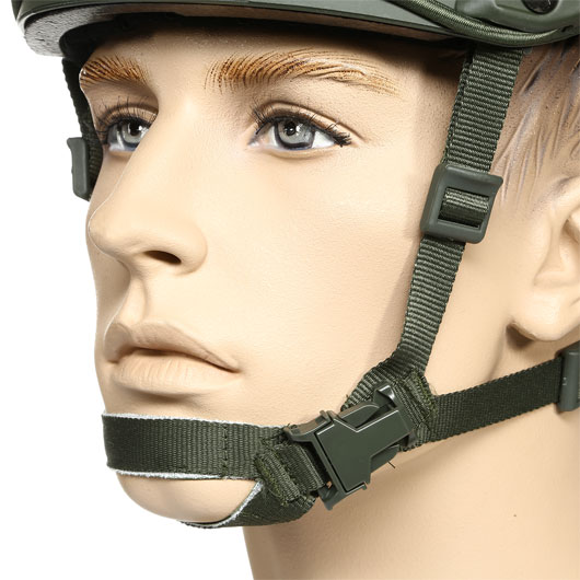 nHelmet Airsoft Helm FAST PJ Maritime Railed mit NVG Mount oliv Bild 6