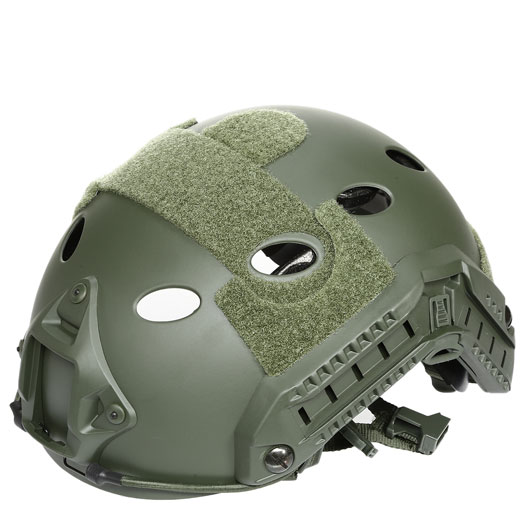 nHelmet FAST PJ Maritime Railed Airsoft Helm mit NVG Mount oliv Bild 8