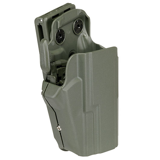 WoSport Universal Type-C Holster Kunststoff m. Grtelhalter fr Pistolen rechts oliv Bild 1