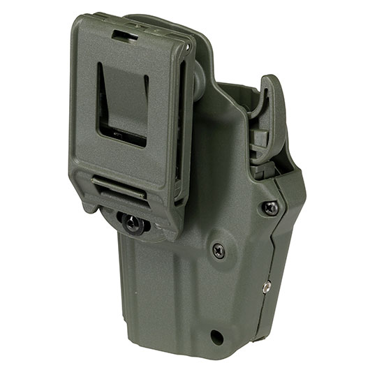 WoSport Universal Type-C Holster Kunststoff m. Grtelhalter fr Pistolen rechts oliv Bild 3