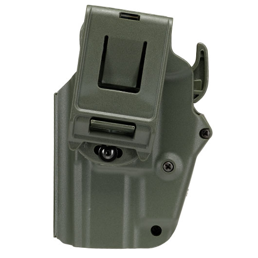 WoSport Universal Type-C Holster Kunststoff m. Grtelhalter fr Pistolen rechts oliv Bild 4