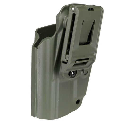 WoSport Universal Type-C Holster Kunststoff m. Grtelhalter fr Pistolen rechts oliv Bild 5