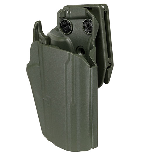 WoSport Universal Type-C Holster Kunststoff m. Grtelhalter fr Pistolen rechts oliv Bild 7