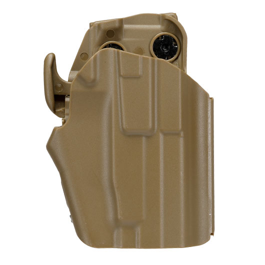 WoSport Universal Type-F Holster Kunststoff m. Grtelhalter fr Pistolen rechts tan