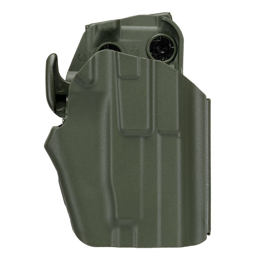 WoSport Universal Type-F Holster Kunststoff m. Grtelhalter fr Pistolen rechts oliv