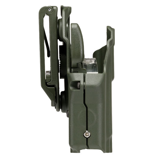 WoSport Universal Type-F Holster Kunststoff m. Grtelhalter fr Pistolen rechts oliv Bild 2