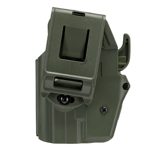 WoSport Universal Type-F Holster Kunststoff m. Grtelhalter fr Pistolen rechts oliv Bild 4