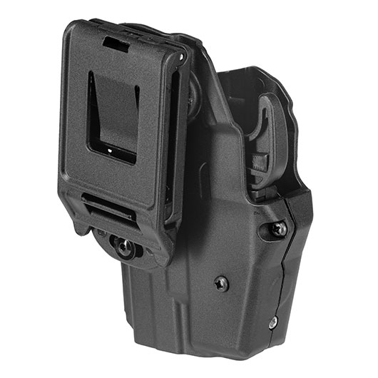 WoSport Universal Type-F Holster Kunststoff m. Grtelhalter fr Pistolen rechts schwarz Bild 3
