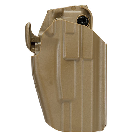 WoSport Universal Type-B Holster Kunststoff m. Grtelhalter fr Pistolen rechts tan