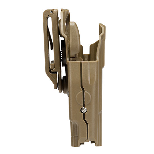 WoSport Universal Type-B Holster Kunststoff m. Grtelhalter fr Pistolen rechts tan Bild 2