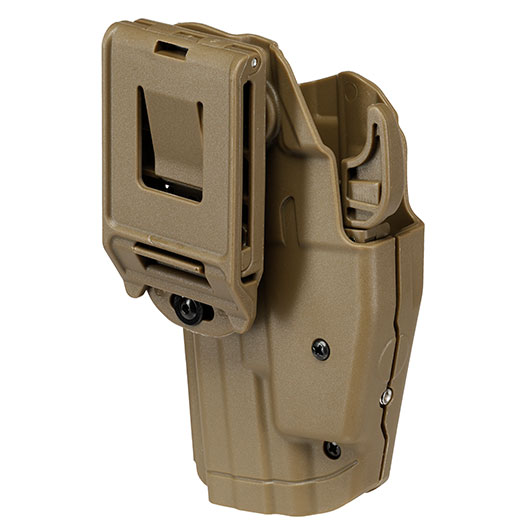 WoSport Universal Type-B Holster Kunststoff m. Grtelhalter fr Pistolen rechts tan Bild 3