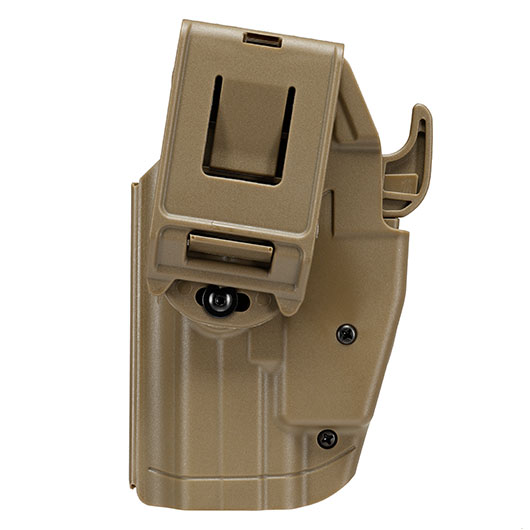 WoSport Universal Type-B Holster Kunststoff m. Grtelhalter fr Pistolen rechts tan Bild 4