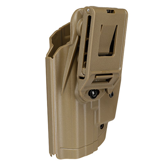 WoSport Universal Type-B Holster Kunststoff m. Grtelhalter fr Pistolen rechts tan Bild 5