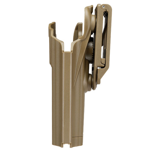 WoSport Universal Type-B Holster Kunststoff m. Grtelhalter fr Pistolen rechts tan Bild 6
