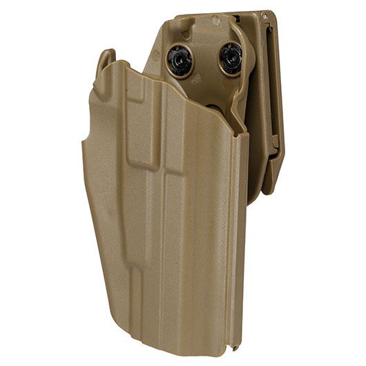 WoSport Universal Type-B Holster Kunststoff m. Grtelhalter fr Pistolen rechts tan Bild 7