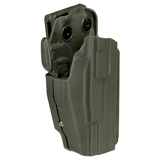 WoSport Universal Type-B Holster Kunststoff m. Grtelhalter fr Pistolen rechts oliv Bild 1