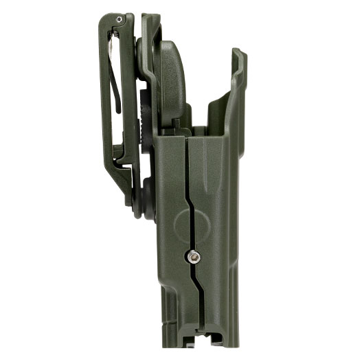 WoSport Universal Type-B Holster Kunststoff m. Grtelhalter fr Pistolen rechts oliv Bild 2