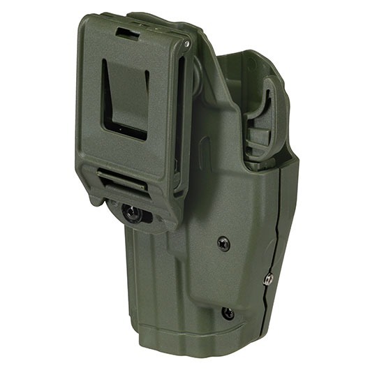 WoSport Universal Type-B Holster Kunststoff m. Grtelhalter fr Pistolen rechts oliv Bild 3