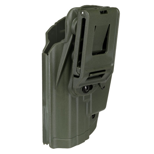WoSport Universal Type-B Holster Kunststoff m. Grtelhalter fr Pistolen rechts oliv Bild 5