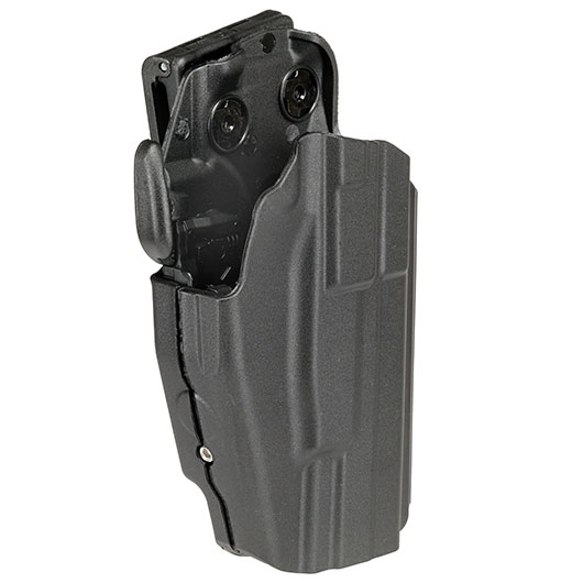 WoSport Universal Type-B Holster Kunststoff m. Grtelhalter fr Pistolen rechts schwarz Bild 1