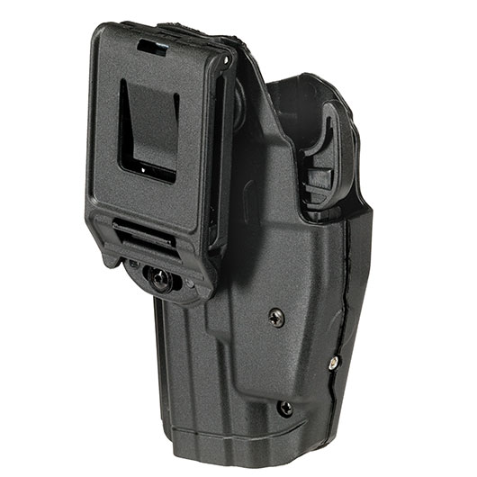 WoSport Universal Type-B Holster Kunststoff m. Grtelhalter fr Pistolen rechts schwarz Bild 3