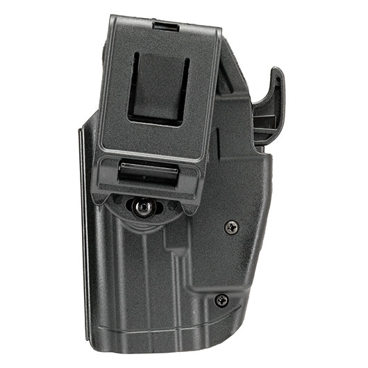 WoSport Universal Type-B Holster Kunststoff m. Grtelhalter fr Pistolen rechts schwarz Bild 4