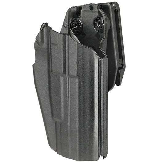 WoSport Universal Type-B Holster Kunststoff m. Grtelhalter fr Pistolen rechts schwarz Bild 7