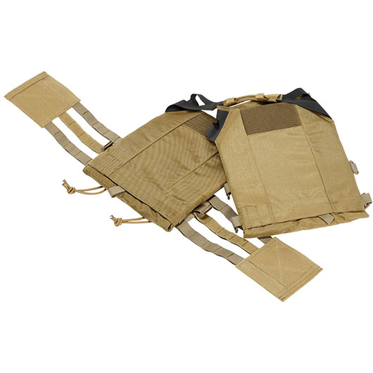 WoSport JPC-Style Plate Carrier Molle-Plattentrger Weste verstellbar tan Bild 5