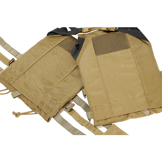 WoSport JPC-Style Plate Carrier Molle-Plattentrger Weste verstellbar tan Bild 6