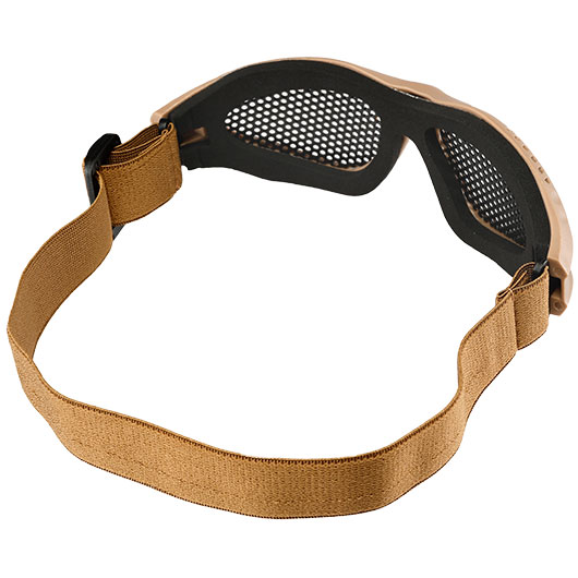 WoSport Tactical Goggle Round-Steelmesh Eye Protection Airsoft Gitterbrille tan Bild 3