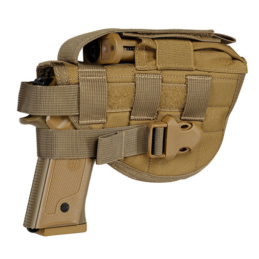 WoSport Universal Battlefield Elite Holster fr Pistolen Nylon-Fabric rechts tan Bild 6