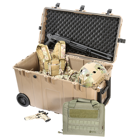 Nuprol Kit Box / Ultimate Hard Case Transport-Trolley 86 x 46 x 53 cm tan Bild 8