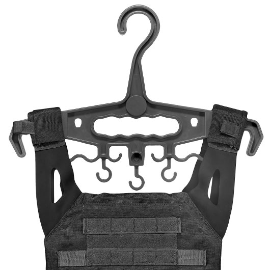 WoSport Tactical Hanger Kleiderbgel f. Einsatzwesten schwarz - Generation 2 Bild 5
