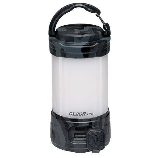 Fenix Campinglaterne CL26R Pro 650 Lumen grey camo mit Powerbankfunktion inkl. USB Ladekabel und Akku Bild 4