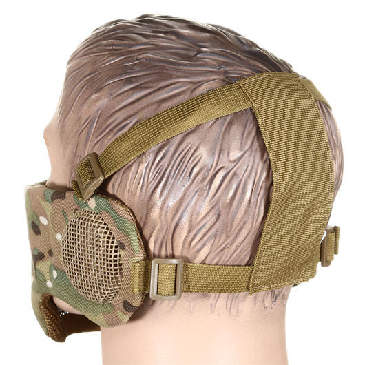 Nuprol Mesh Mask V3 Gittermaske Lower Face Shield mit Ohrabdeckung camo Bild 2