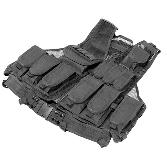 WoSport Tactical Mesh Weste / Law Enforcement Einsatzweste schwarz Bild 2