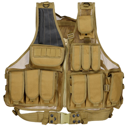 WoSport Tactical Mesh Weste / Law Enforcement Einsatzweste tan