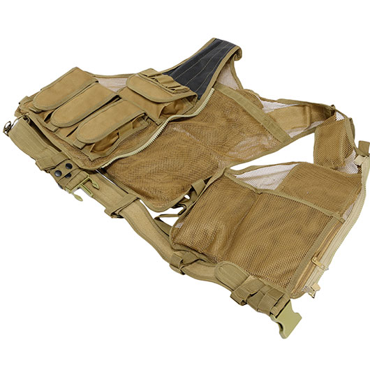 WoSport Tactical Mesh Weste / Law Enforcement Einsatzweste tan Bild 3