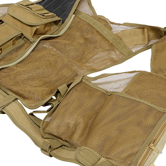WoSport Tactical Mesh Weste / Law Enforcement Einsatzweste tan Bild 4