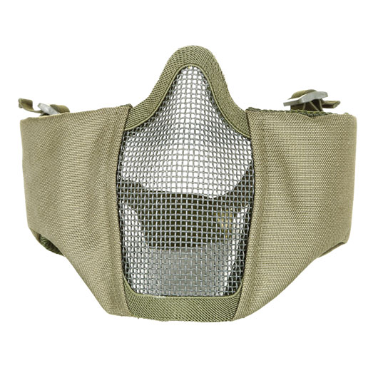 Nuprol Mesh Mask V3 Gittermaske Lower Face Shield mit Ohrabdeckung oliv Bild 4