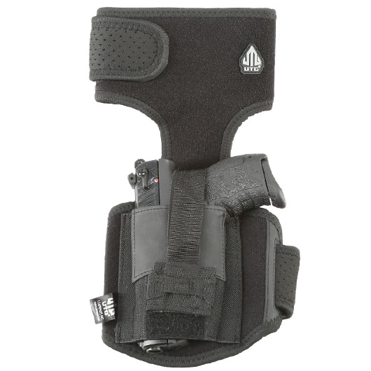 UTG Universal Ambidextrous Knchelholster f. Pistolen Neopren schwarz Bild 1