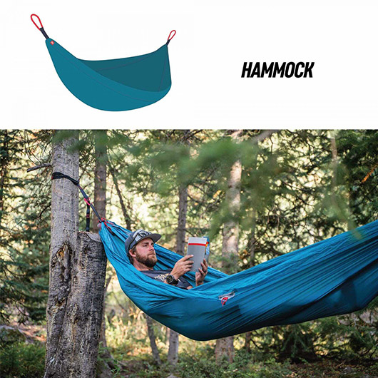 Grand Trunk Moab All-in-one Shelter Hammock grn inkl. Aluminiumheringe und Transportbeutel Bild 4