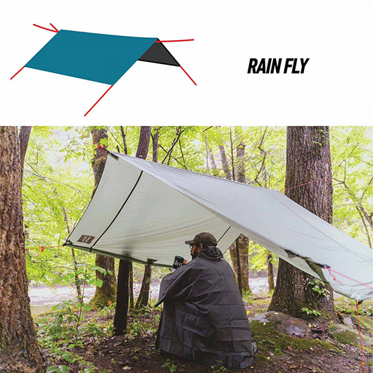 Grand Trunk Moab All-in-one Shelter Hammock grn inkl. Aluminiumheringe und Transportbeutel Bild 6