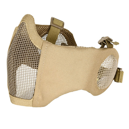 Nuprol Mesh Mask V3 Gittermaske Lower Face Shield mit Ohrabdeckung tan Bild 4