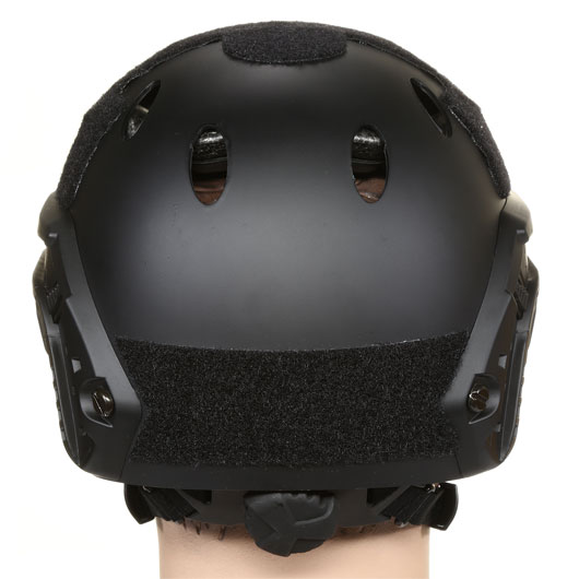 nHelmet FAST PJ Standard Railed Airsoft Helm mit NVG Mount schwarz Bild 4