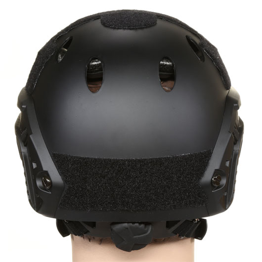 nHelmet Airsoft Helm FAST PJ Standard Railed mit NVG Mount schwarz Bild 4