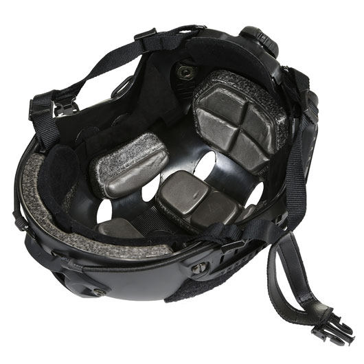 nHelmet Airsoft Helm FAST PJ Standard Railed mit NVG Mount schwarz Bild 9